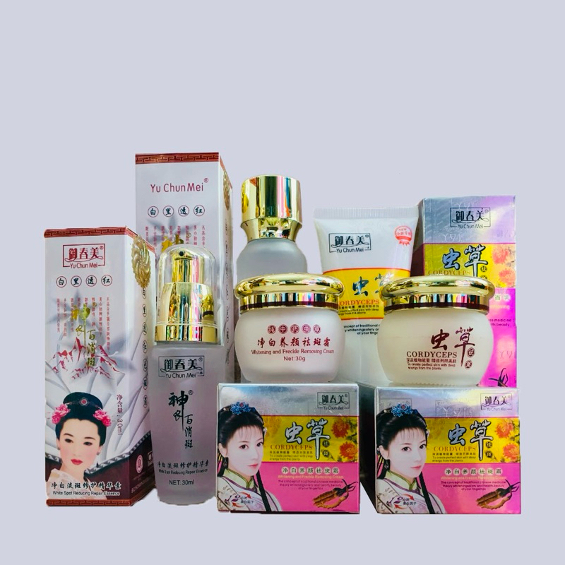 SKINCARE PAKET YU CHUN MEI CORDYCEPSS 5IN1 100% ORIGINAL BPOM IMPORT