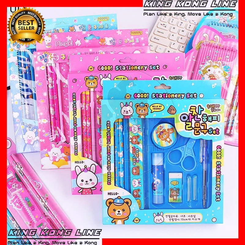 

Gift Set 2019 Stationery Set Paket Alat Tulis Anak Karakter 7in1 2849