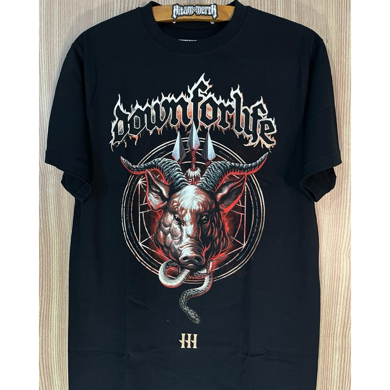 [ORI] DOWN FOR LIFE - PASUKAN BABI NERAKA Kaos Pria