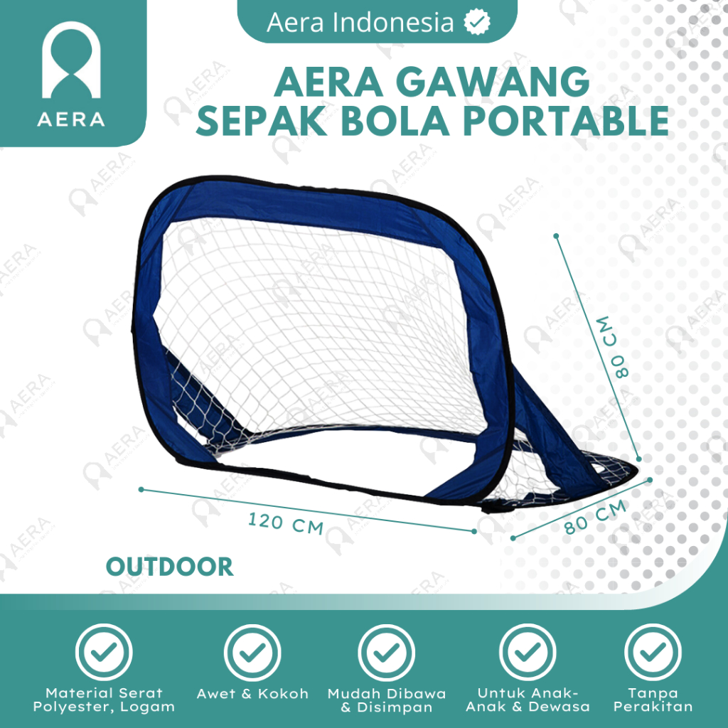 AERA Gawang Sepak Bola Portable | Gawang Lipat Anak | Soccer Game Mini Sepak Bola Portable | Gawang 