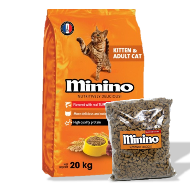 MININO KITTEN ADULT 1KG PAKAN KUCING MININO TUNA 1KG