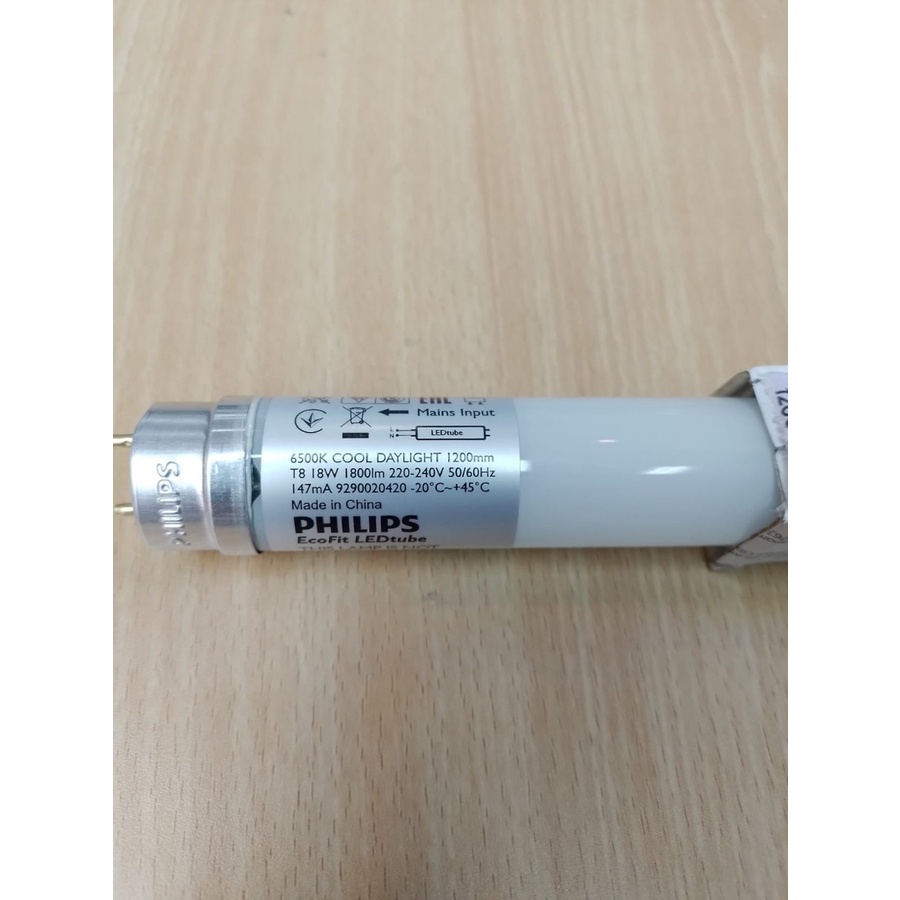 Lampu TL T8 Led Ecofit 18W 18 Watt 120cm Philips Putih