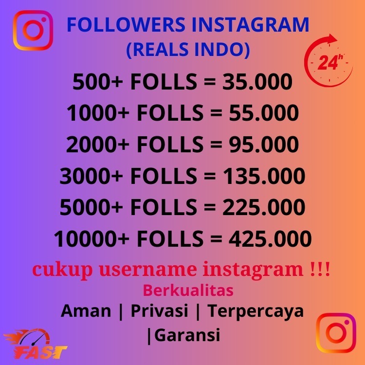 (Promo) Followers Aktif Permanen