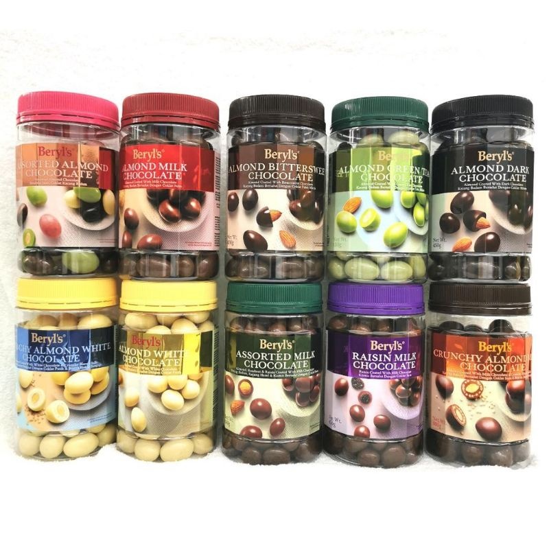 

Berlys Jar Chocolate Coklat Beryls Toples Almond Assorted Greentea Dark Crunchy Jar Beryl's