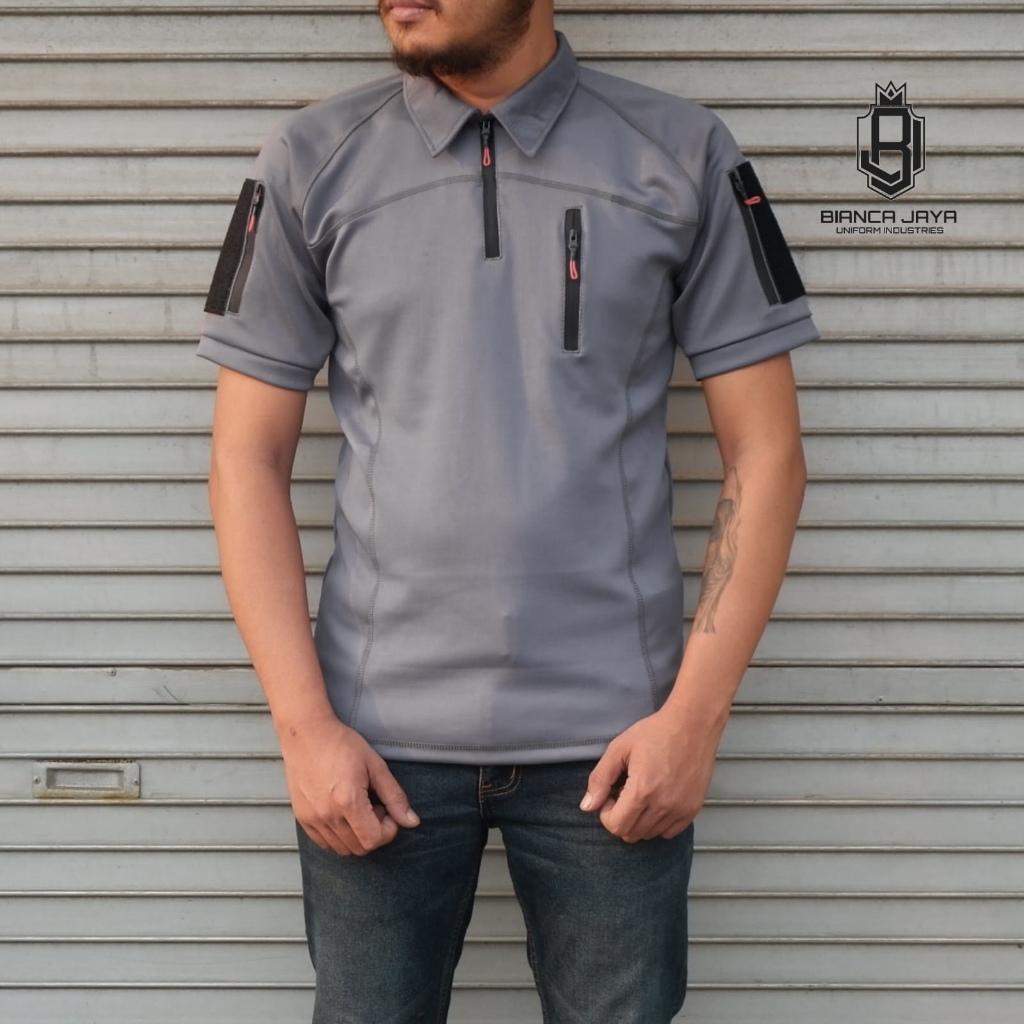 Kaos Tactical Bdu Scuba Tni Lengan Pendek Abu