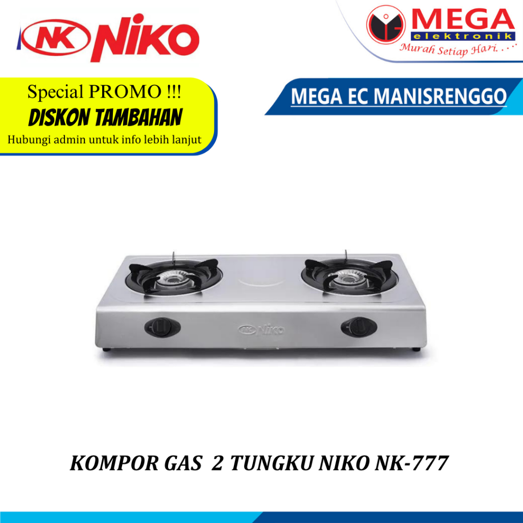 KOMPOR 2 TUNGKU NIKO NK 777