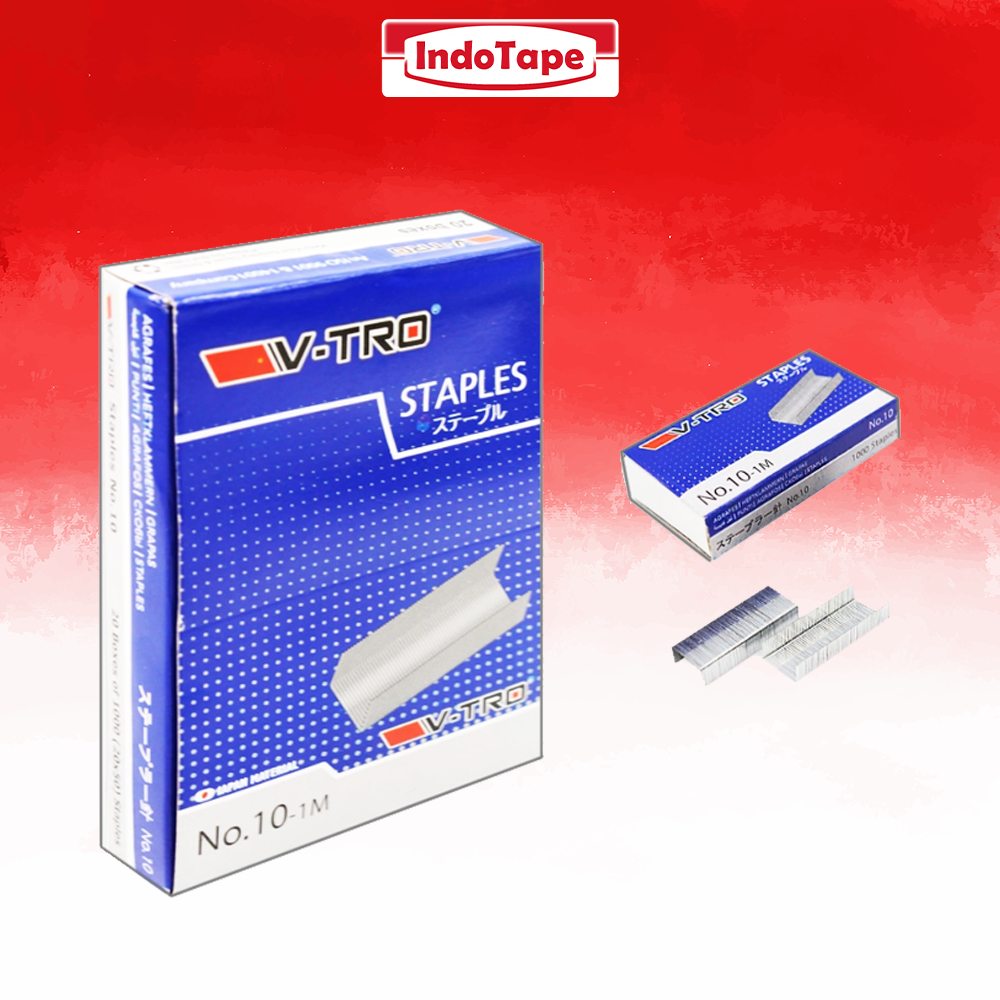 

Isi Staples No.10-1M Kualitas Jepang V-Tro