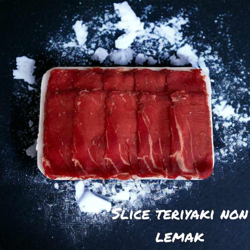

DAGING SLICE TERIYAKI / NON LEMAK / TANPA LEMAK / BEEF SLICE / HALAL