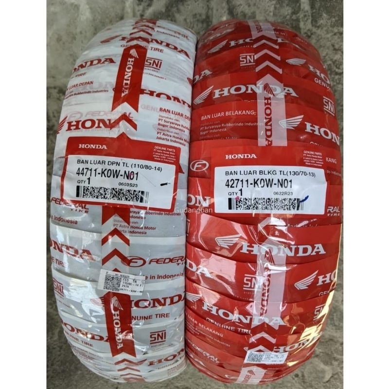 BAN TUBLES RING 13, 14 ADV150 110/80-14 DAN 130/70-13 FEDERAL ORIGINAL AHM