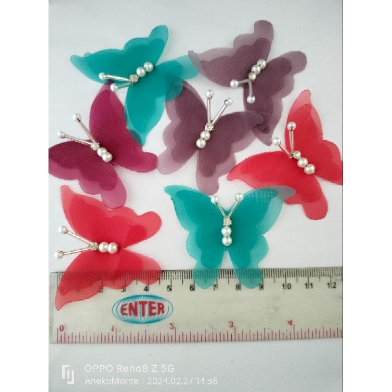 APLIKASI KUPU-KUPU ORGANZA PAYET
