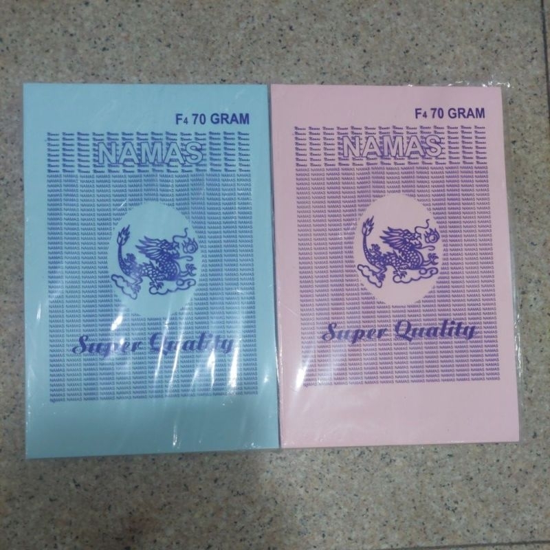 

Kertas Warna Namas F4 70gr / Kertas F4 70gr Namas Warna