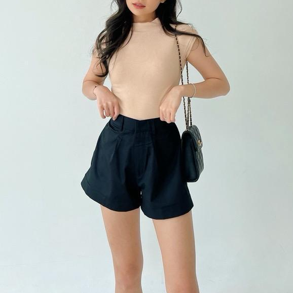 TERBARU NEW PRODUCT Amanda Shortpant Hotpants Fuschia Short Pants Highwaist Tere / Celana Pendek