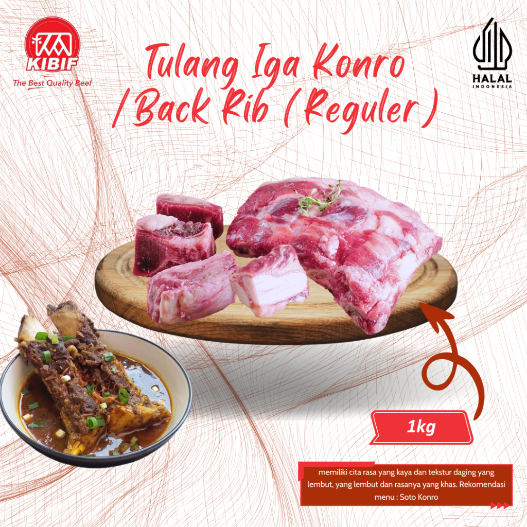 

Tulang Iga Konro / Back Rib 1kg