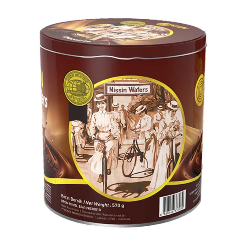 

NISSIN Wafer Chocolate 570 g kaleng