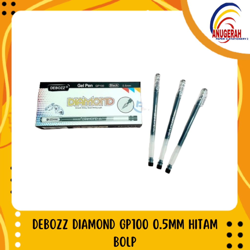 

DEBOZZ DIAMOND GP100 0.5MM HITAM BOLP