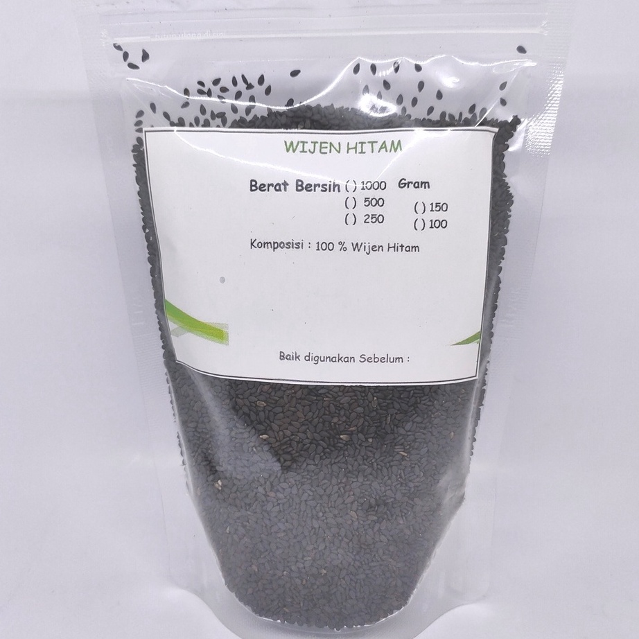 

FG2 25gr Black Sesame Seeds Wijen Hitam Mentah Sumber Calcium yang Tinggi