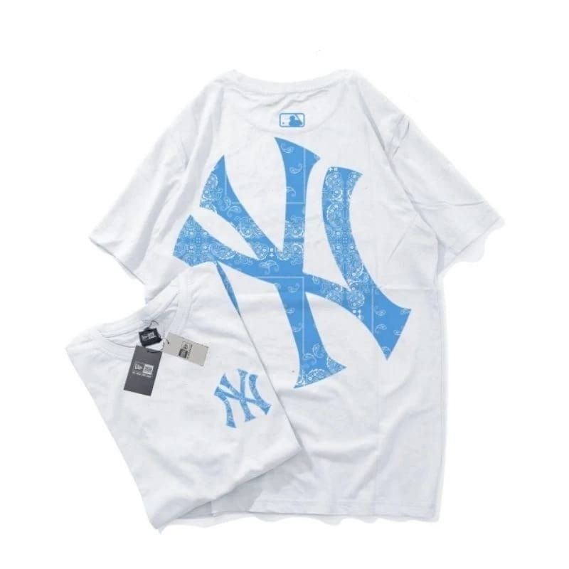 kaos NY logo biru