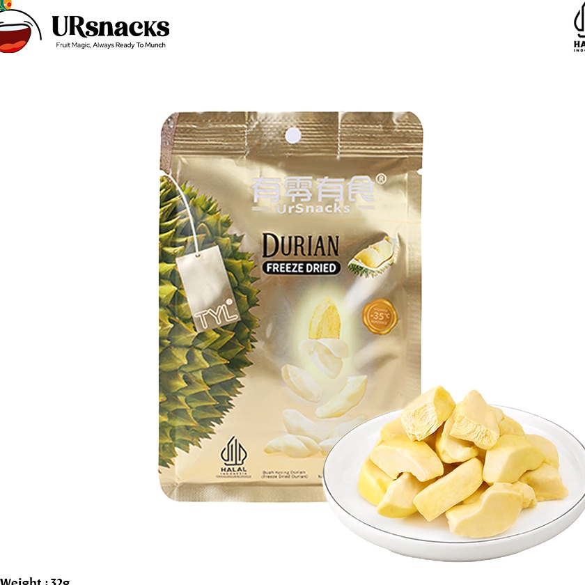 

KI3 URSNACKS Freeze Dried Durian Snack Keripik Durian Kering