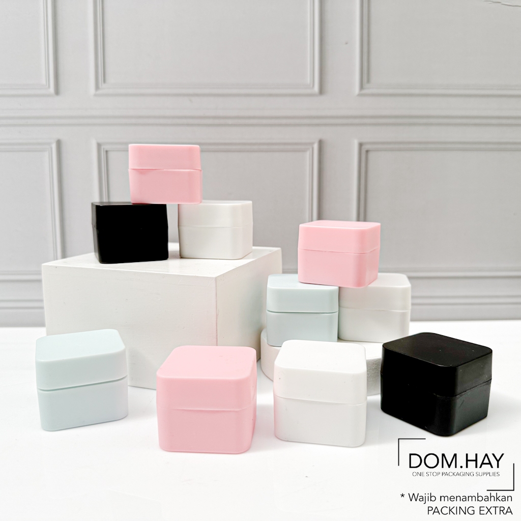 10ml Pot Cream Kotak Pastel KB Plastik Double Layer Skin Care Pelembab Moisturizer Serum Botol Krim 