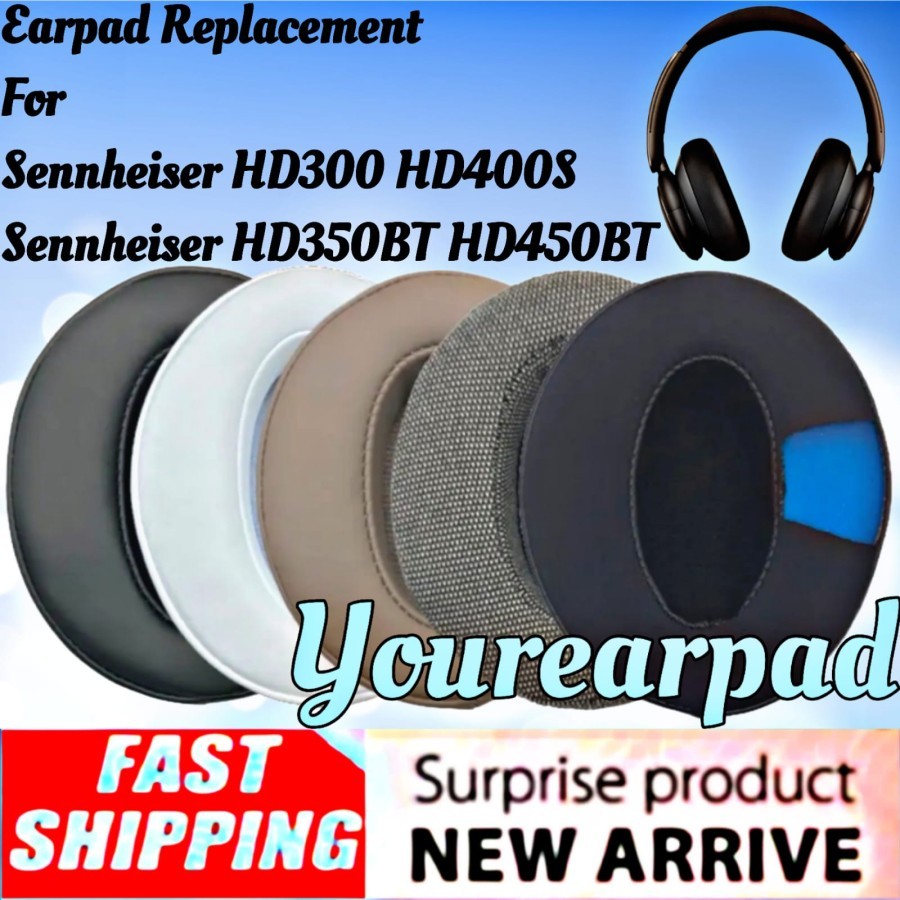 Earcup Foam Earpad Cushion Sennheiser HD350BT HD450BT HD400S HD 350BT 450BT 400s 300 350 450 HD300 H