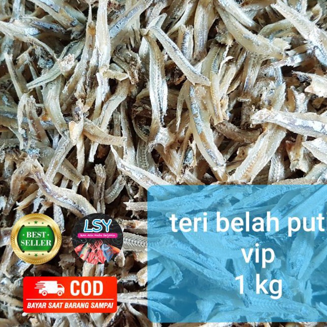 

Diskon ikan asin teri belah putih vip jengki belah vip 1kg