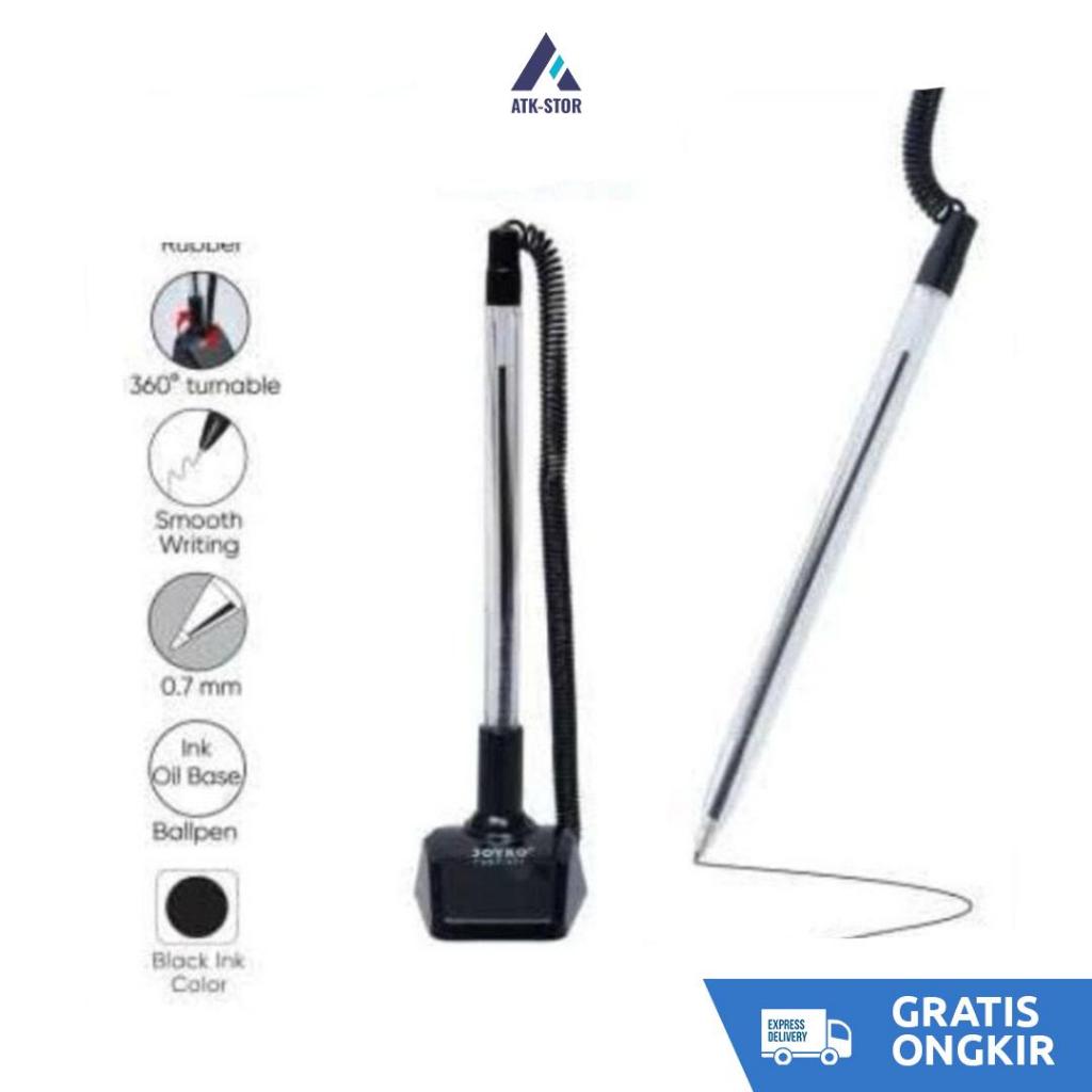 Pena Meja/Pena kantor/Pen Stand/Pulpen Joyko/Pena Tempel Meja/Pena PSBP-1770.7MM 1Pcs Hitram
