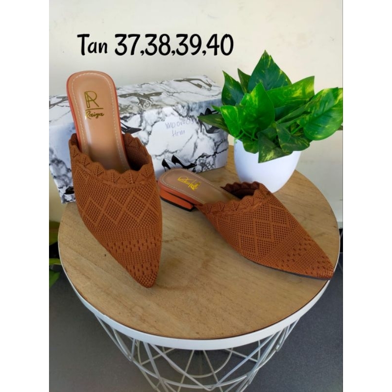SLOP RAIYA RAJUT IMPORT/SLOP HAK TAHU/SANDAL SLOP RAJUT