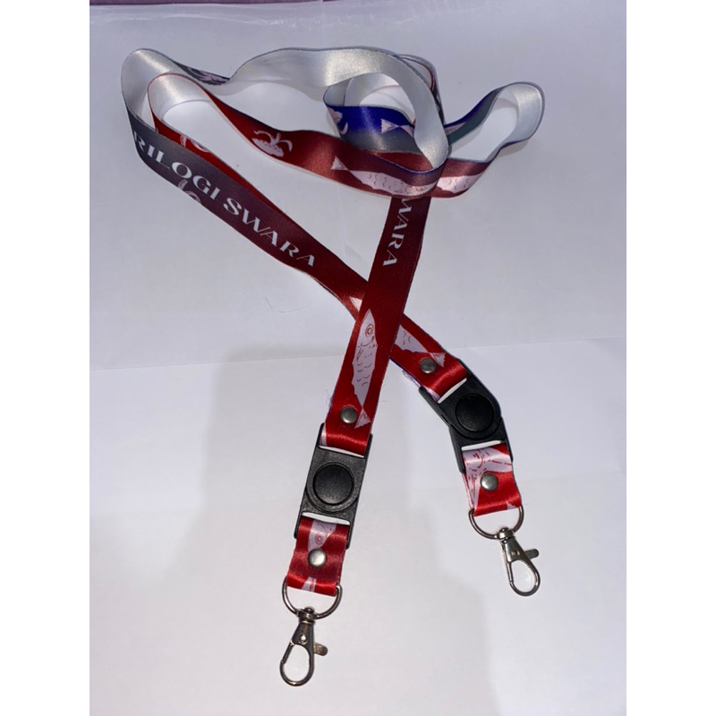 

Lanyard Custom Bisa Request Nama Full Printing 2 Sisi Gantungan Card Holder Tali Lanyard HP Custom Murah Aesthetic Desain