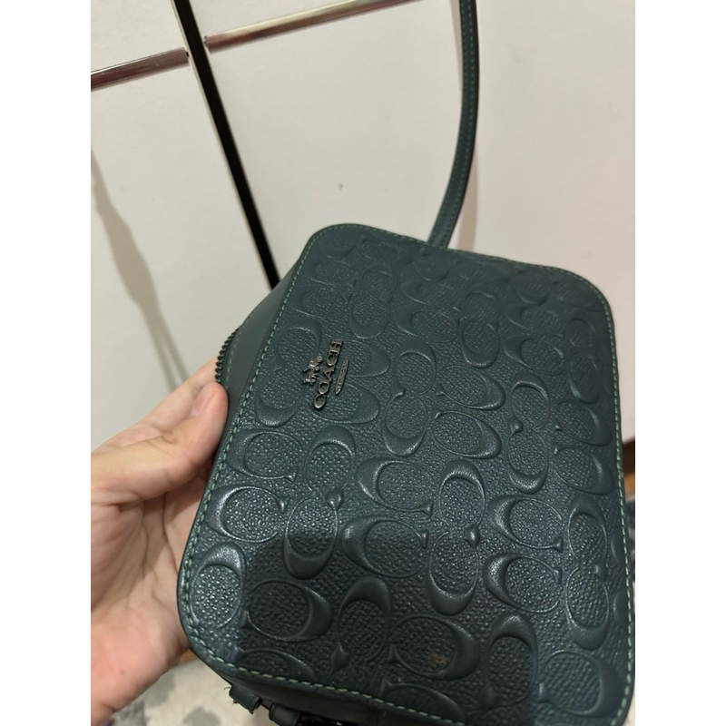 coc* camera bag emboss emerald