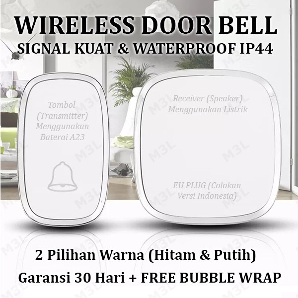 Foto Bel Rumah Wireless Door Bell Waterproof Pintu 1 Receiver