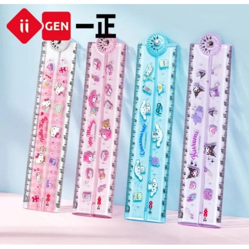 

Lovely- Penggaris lipat cinnamoroll kuromi sanrio