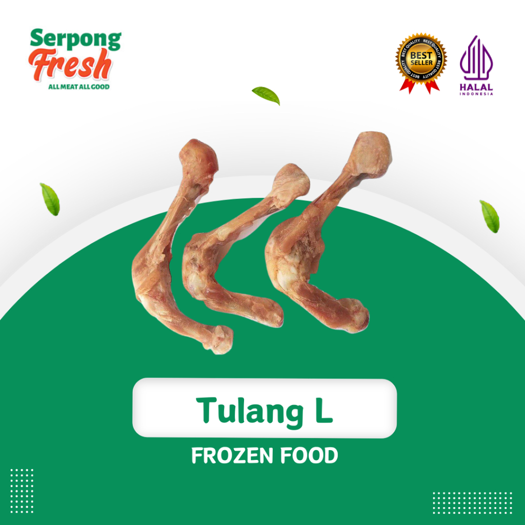 

Tulang Paha Ayam / Tulang L 1KG Frozen Segar Organik