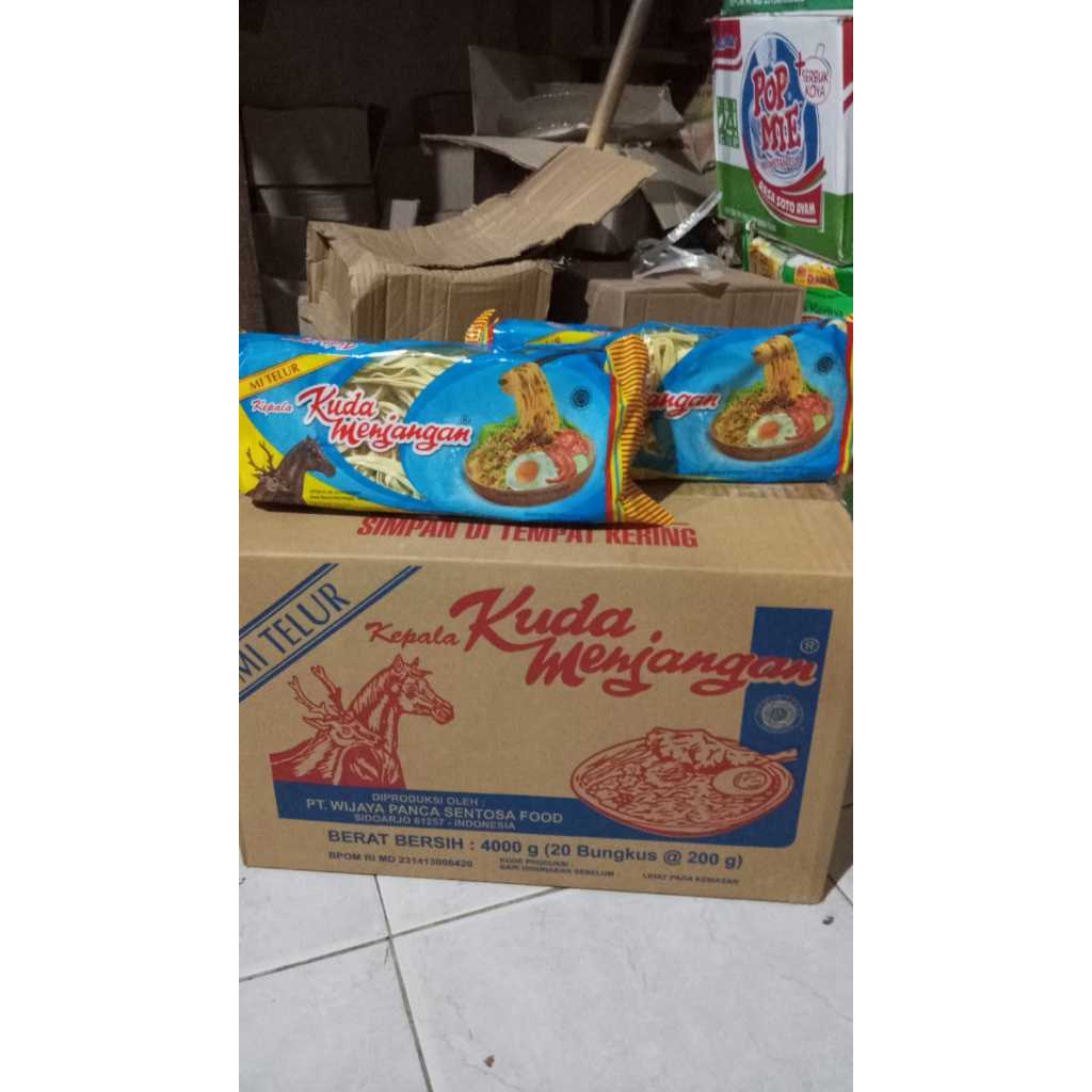 

Mie Lebar/Gepeng dan Mie telur kecil kuda menjangan 20 bungkus (1 Karton)