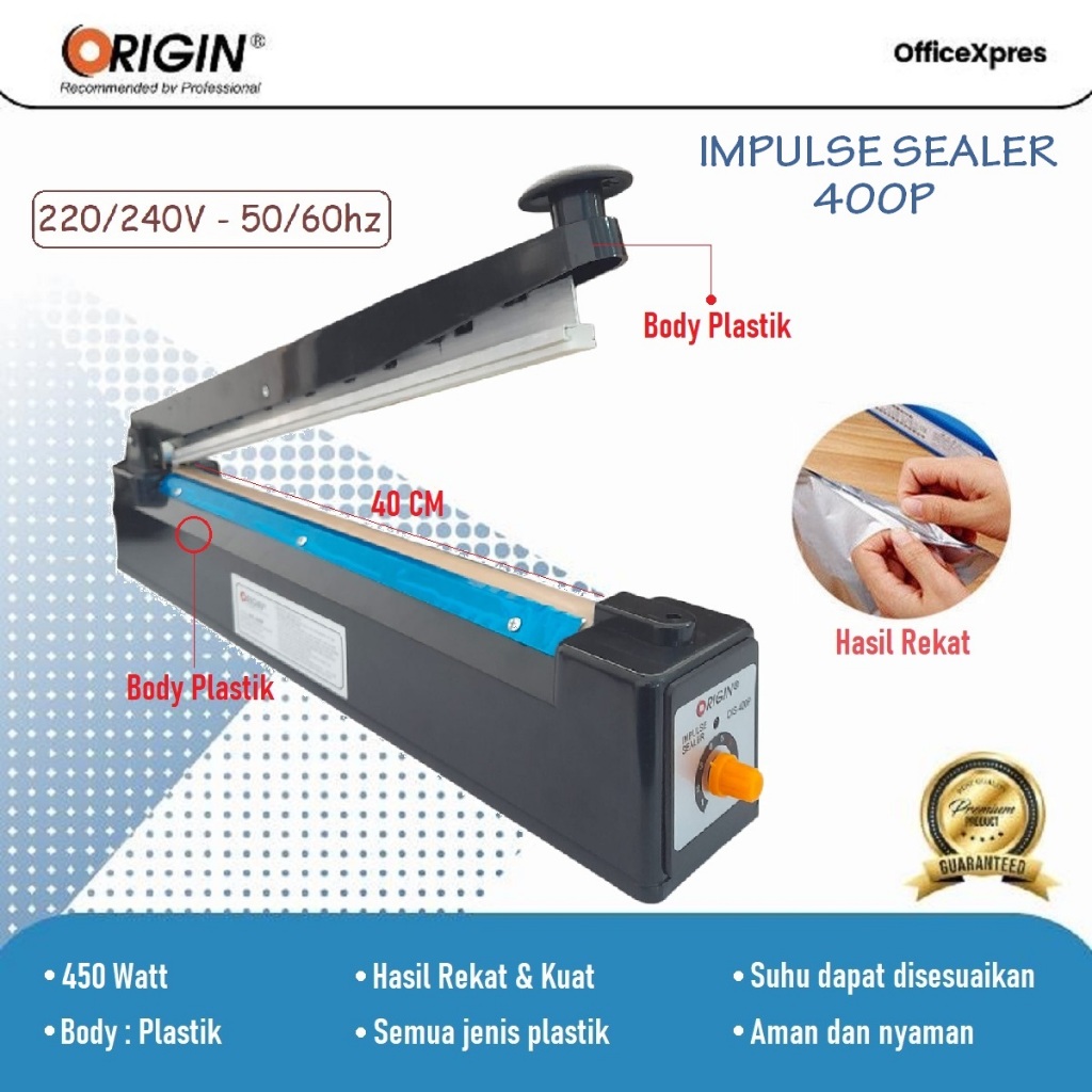 Pres Plastik Perekat Alat Pres Plastik Sealer Impulse Portable untuk Mengemas Makanan dan Kerajinan