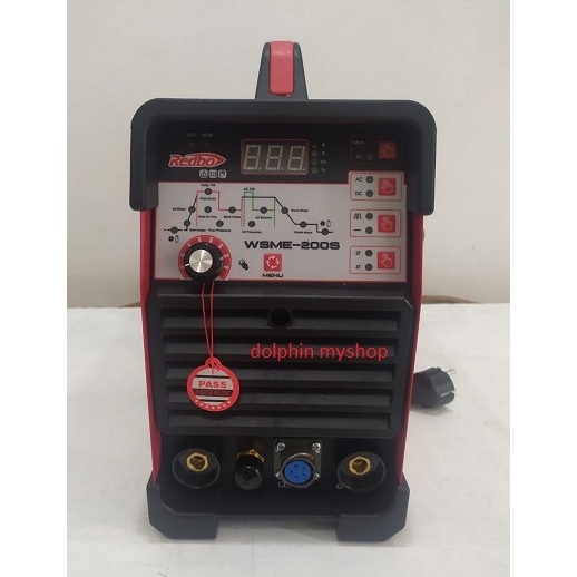 Mesin Las REDBO WSME200S AC DC Pulse MMA TIG 1 Phase Portable IGBT Inverter