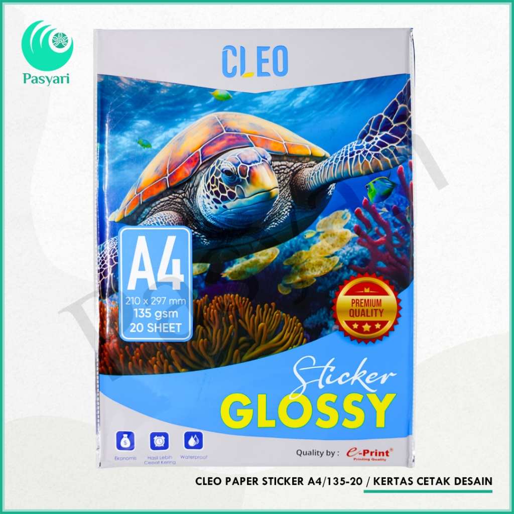 

CLEO PAPER STICKER A4/135-20 / KERTAS CETAK DESAIN