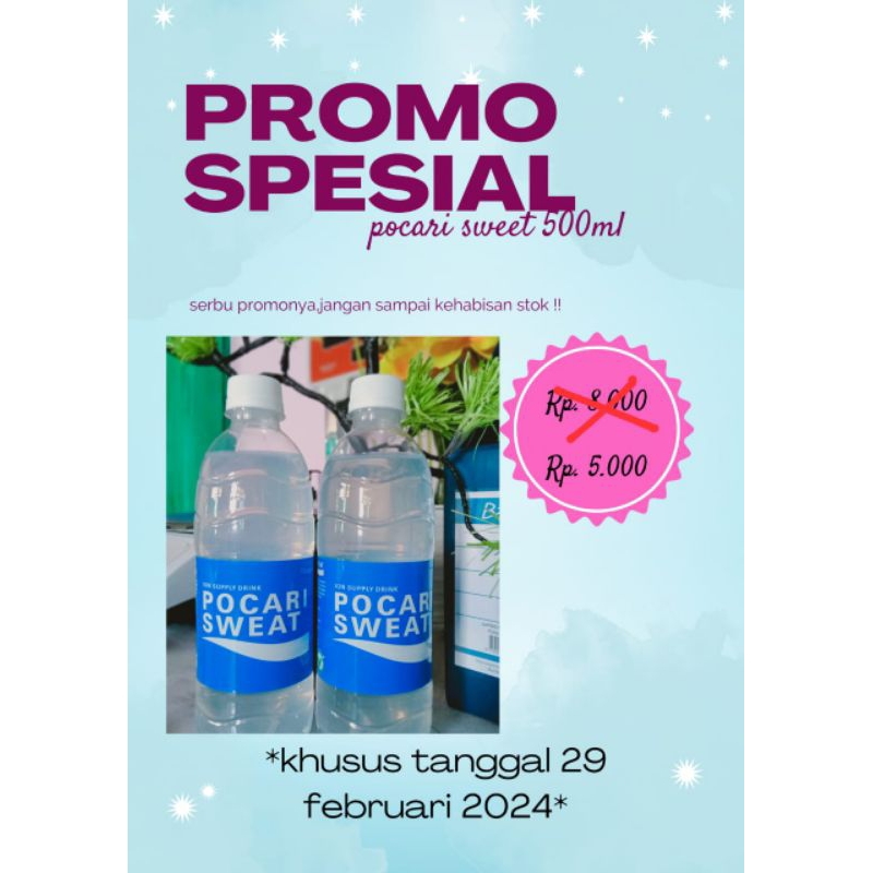 

Pocari sweet botol 500ml