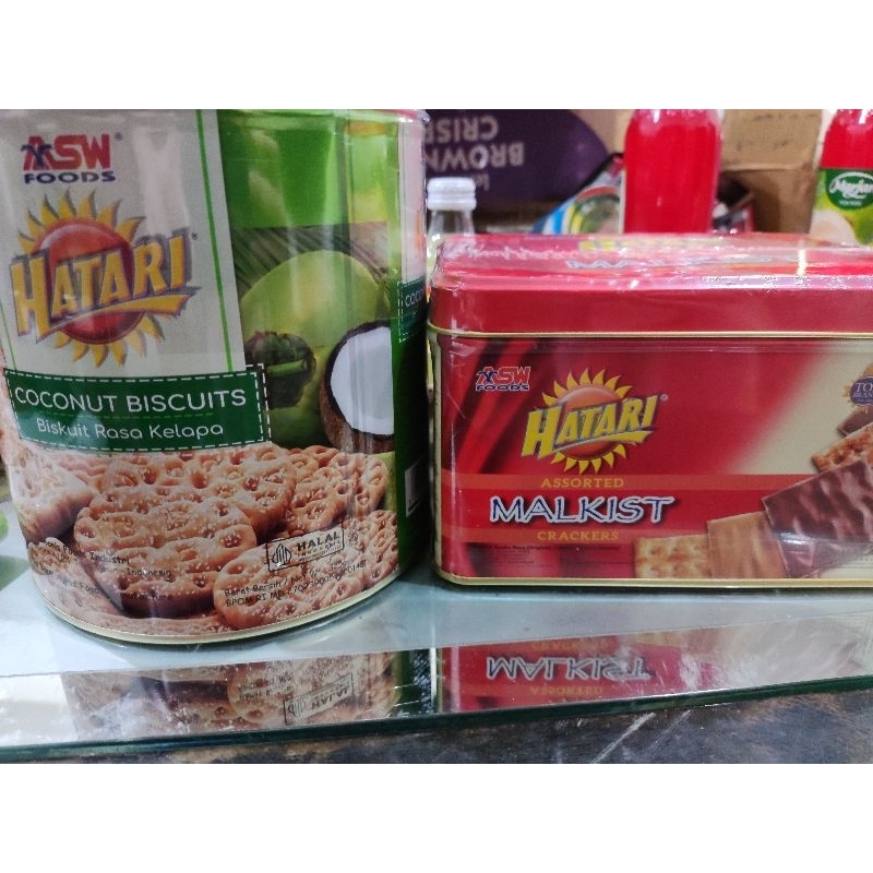 

Hatari Biscuit Kaleng 300/325 gr Malkist Assorted Dan Biscuit Coconut