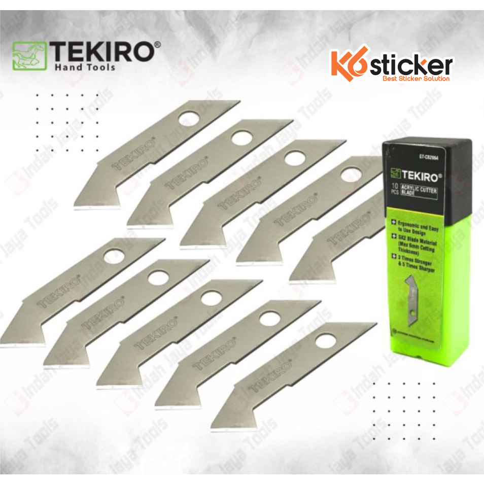 

TEKIRO ISI CUTTER pisau Acrylic pemotong cutting Akrilik 10 pcs ORI