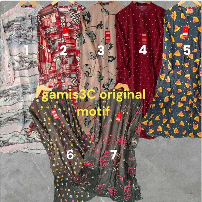 Gamis 3c original motif bandrol 599.900/LIMITED EDITION (langsung klik keranjang untuk cek stok)