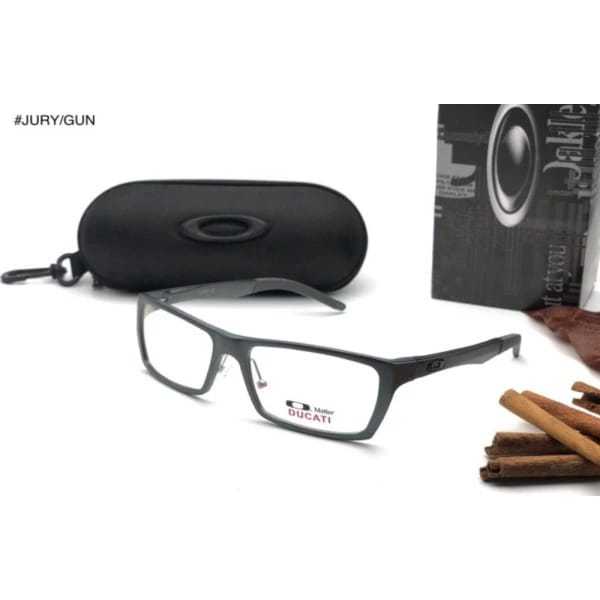 Frame Kacamata Minus Pria Oakley Jury Magnessium Alloy - Paket Lensa