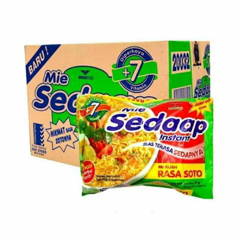 MIE SEDAP KUAH SOTO / MIE SEDAP KUAH AYAM BAWANG (1 DUS ISI  40 PCS |  MIE SEDAP KUAH | MIE SEDAP SO