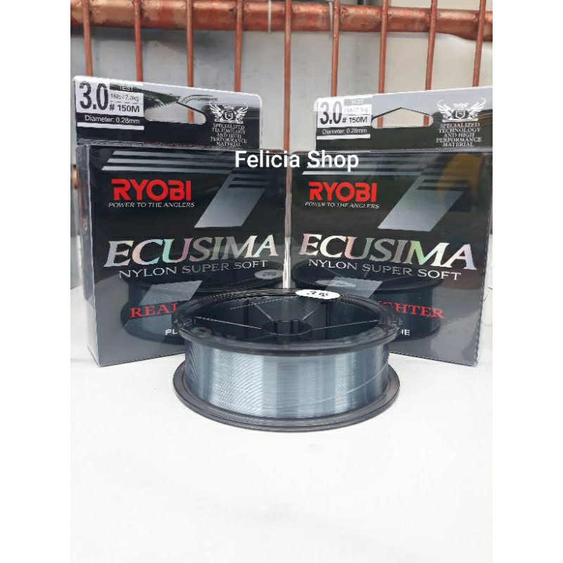 Senar Tali Kenur Pancing Ryobi Ecusima Galatama Galapung Ikan Mas Lele Bawal Patin