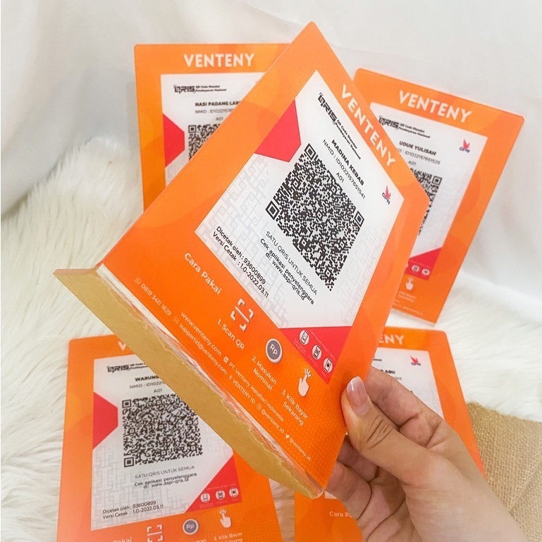 

Acrylic Display UV Print Tent Card Model L