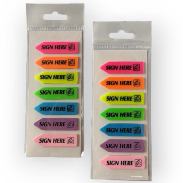 

Sign Here Bahan Plastik / Stick Note/Sticky Note/Notes Tempel