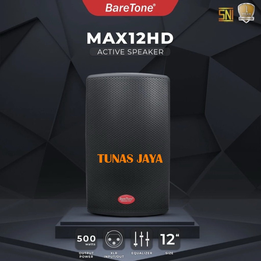 SPEAKER AKTIF 12 INC BARETONE MAX12HD MAX 12HD