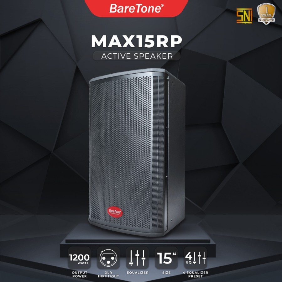 Speaker Aktif 15 inch Baretone MAX15RP Original MAX 15 RP / MAX 15RP