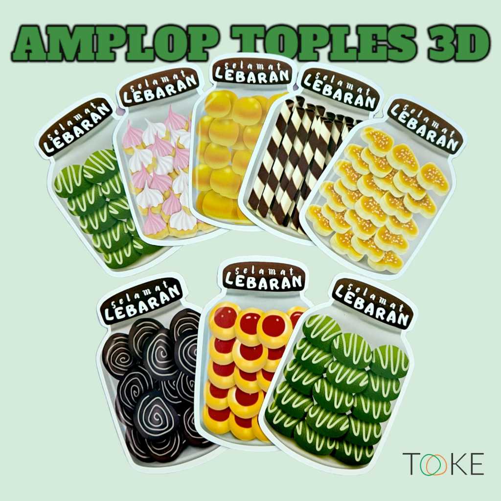 

AMPLOP LEBARAN 3D TOPLES / AMPLOP TOPLES 3D IDUL FITRI 2025 by. TOOKE