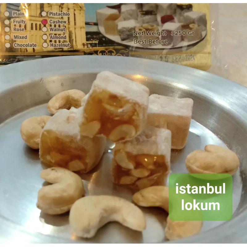 

Turkish Delight Lokum Cashew 250 Gr