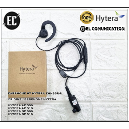 EARPHONE HENDSFREE HT HYTERA AP588 BP518 BP568 AP518 ORIGINAL EHN35R-P